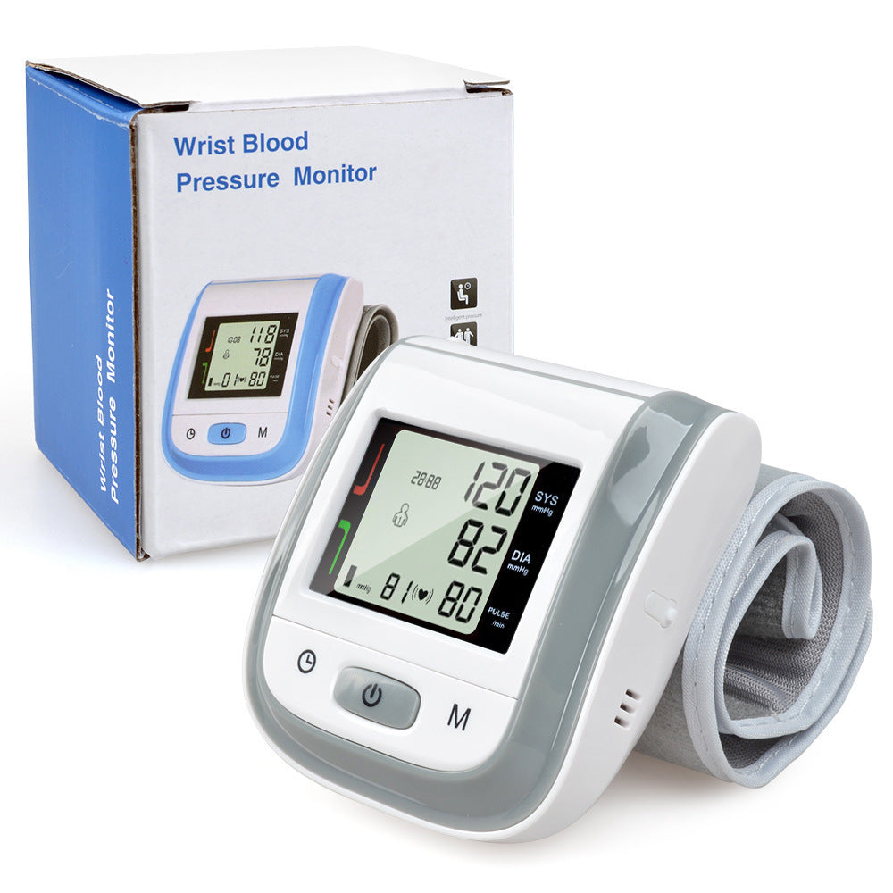 Wrist type household electronic manometer