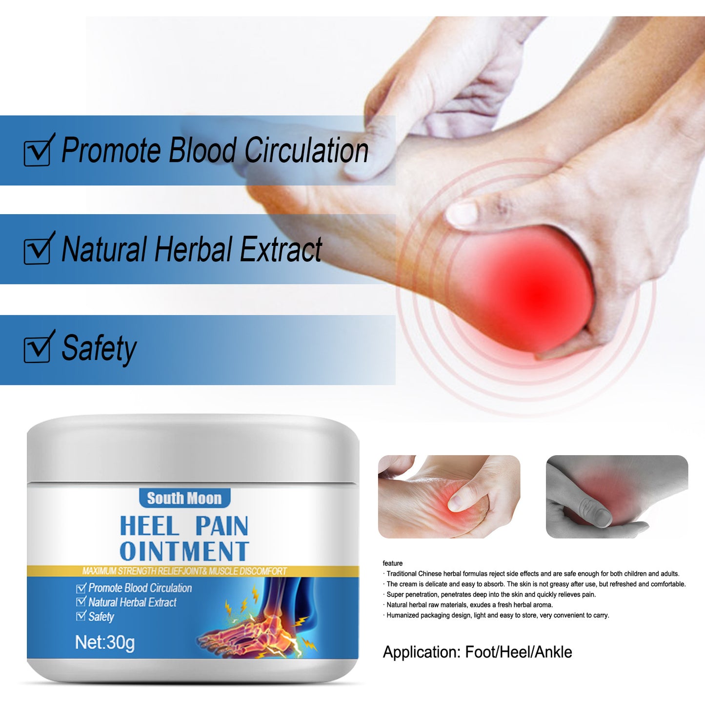 South Moon Heel Pain Cream Toe Pain