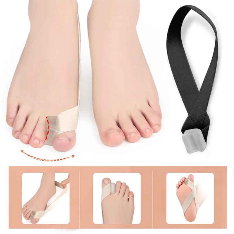 Hallux Valgus Corrector One Side Thumb Valgus Corrector Tension Strap Pain Relief Toefinger Separator Toe Straightener Tool