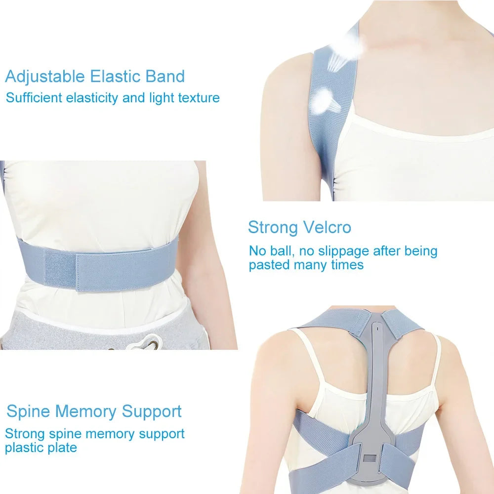 Posture Corrector Scoliosis Back Brace Spine Support Shoulder Therapy Postural Correction Belt Orthopedic Neck Pain Relief Tools