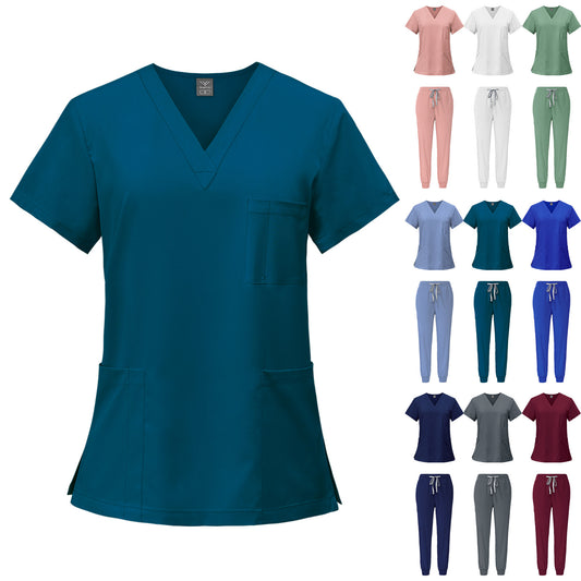 Quick-drying T-shirt Surgical Clothes Oral Nurse Doctor Work Clothes Pet Hospital Work